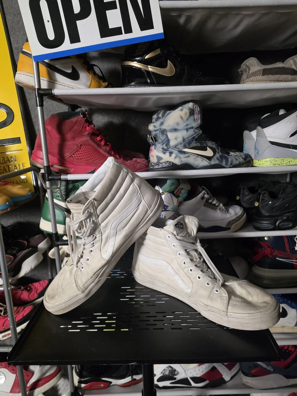 🔥 Vans Men Size 12 Beige High-Top Skate Sneakers
